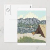 Alaska Toerisme met Vliegboot en Vissen Briefkaart (Voorkant / Achterkant)