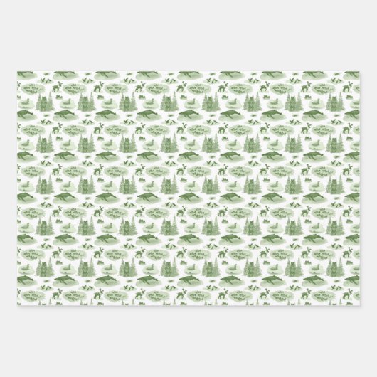 Alaska Toile Wrapping Paper  (Voorkant 2)