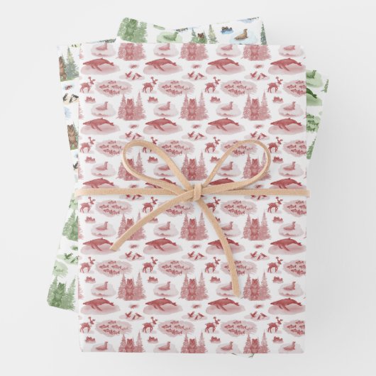 Alaska Toile Wrapping Paper (In situ)