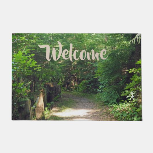 Alaska Tongass Forest Path Foto Deurmat (Voorkant)