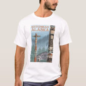 Alaska Totem Poles - Ketchikan, Alaska T-shirt (Voorkant)