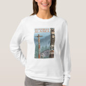 Alaska Totem Poles - Ketchikan, Alaska T-shirt (Voorkant)