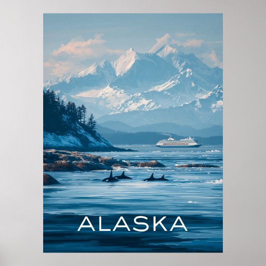 Alaska Travel Poster (Voorkant)