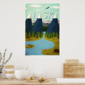 Alaska Travel Poster (Keuken)