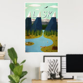 Alaska Travel Poster (Thuiskantoor)
