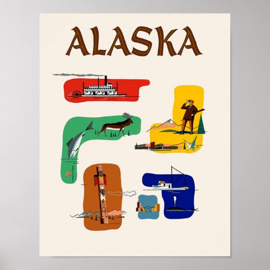 Alaska Travel Poster (Voorkant)