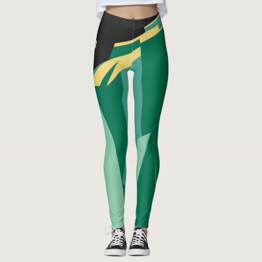  Alaska Travel Poster Art, Taku Glacier Leggings (Voorkant)