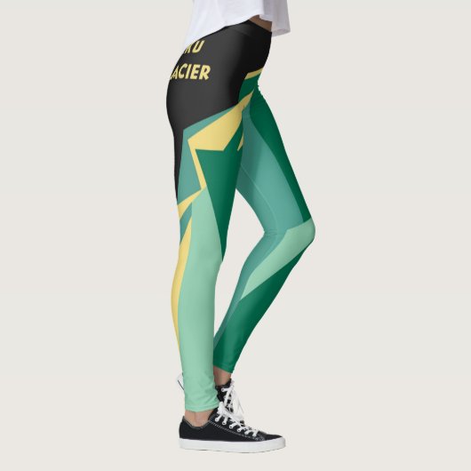  Alaska Travel Poster Art, Taku Glacier Leggings (Rechts)