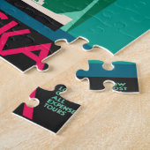  Alaska Travel Poster Art, Taku Glacier Legpuzzel (Zijkant)