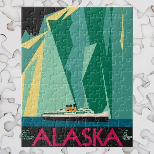  Alaska Travel Poster Art, Taku Glacier Legpuzzel
