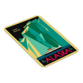  Alaska Travel Poster Art, Taku Glacier Magneet (Rechterzijde)