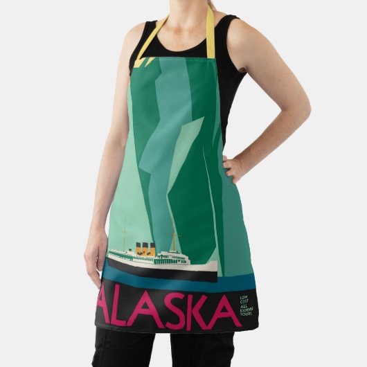  Alaska Travel Poster Art, Taku Glacier Schort (Insitu)