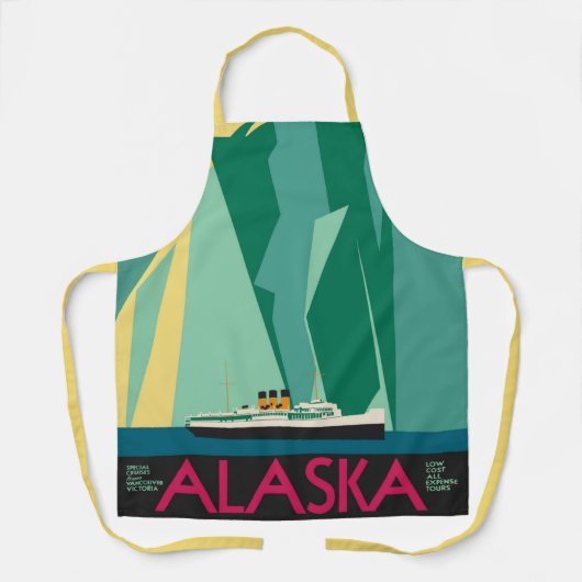  Alaska Travel Poster Art, Taku Glacier Schort (Voorkant)