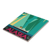  Alaska Travel Poster Art, Taku Glacier Tegeltje (Zijkant)