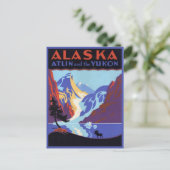  Alaska Travel Poster, Atlin en de Yukon Briefkaart (Staand voorkant)