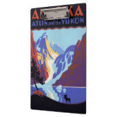  Alaska Travel Poster, Atlin en de Yukon Klembord (Links)