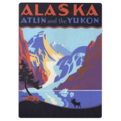  Alaska Travel Poster, Atlin en de Yukon Klembord (Achterkant)
