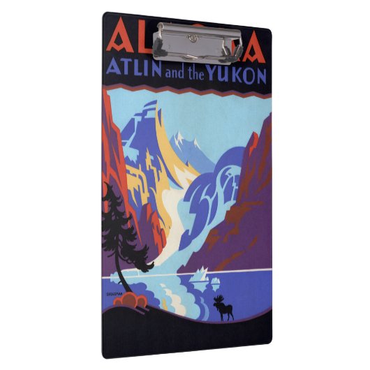  Alaska Travel Poster, Atlin en de Yukon Klembord (Rechts)