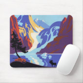  Alaska Travel Poster, Atlin en de Yukon Muismat (Met muis)