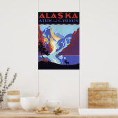  Alaska Travel Poster, Atlin en de Yukon Poster (Keuken)