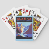 Alaska Travel Poster, Atlin en de Yukon Speelkaarten (Achterkant)