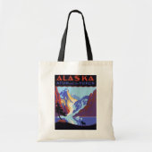  Alaska Travel Poster, Atlin en de Yukon Tote Bag (Voorkant)
