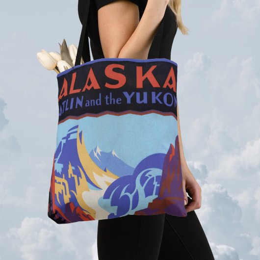  Alaska Travel Poster, Atlin en de Yukon Tote Bag