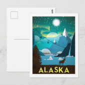  Alaska Travel Poster Briefkaart (Voorkant / Achterkant)