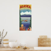  Alaska Travel Poster Kunst, Schilderachtig landsc (Keuken)