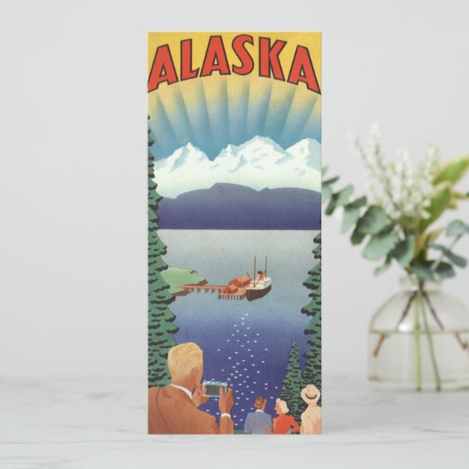  Alaska Travel Poster Kunst, Schilderachtig landsc (Staand voorkant)