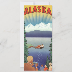  Alaska Travel Poster Kunst, Schilderachtig landsc