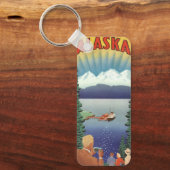  Alaska Travel Poster Kunst, Schilderachtig landsc Sleutelhanger (Voorkant)