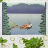  Alaska Travel Poster Kunst, Schilderachtig landsc Theedoek (Gevouwen)