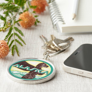  Alaska Travel Totem Pole Eagle Bird Sleutelhanger