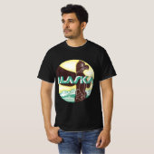 Alaska Travel Totem Pole Eagle Bird T-shirt (Voorkant volledig)
