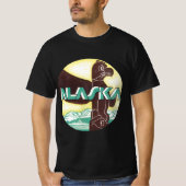  Alaska Travel Totem Pole Eagle Bird T-shirt (Voorkant)