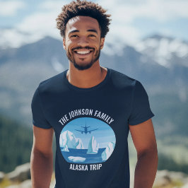 Alaska Trip Blue Glacier Gepersonaliseerd T-shirt
