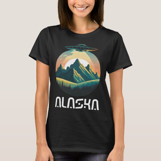 Alaska UFO For UFO and Alien Fans T-shirt (Voorkant)