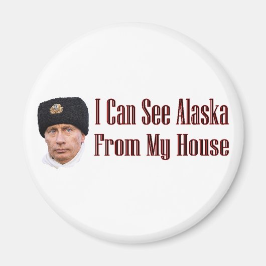 Alaska uit mijn huis magneet (Voorkant)