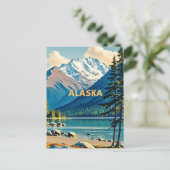 alaska-uitzicht briefkaart (Staand voorkant)