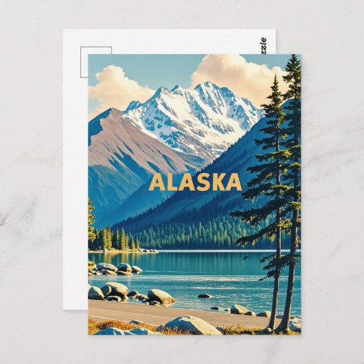 alaska-uitzicht briefkaart (Voorkant / Achterkant)
