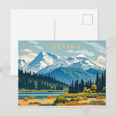 alaska-uitzicht briefkaart (Voorkant / Achterkant)