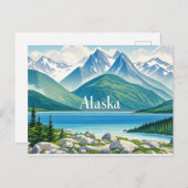 alaska-uitzicht briefkaart (Voorkant / Achterkant)