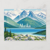alaska-uitzicht briefkaart (Voorkant)