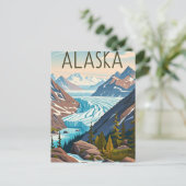 alaska-uitzicht briefkaart (Staand voorkant)