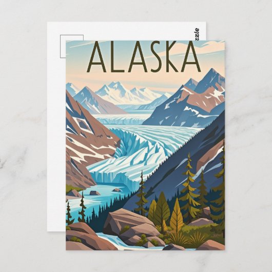 alaska-uitzicht briefkaart (Voorkant / Achterkant)
