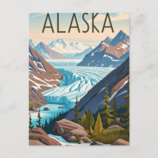 alaska-uitzicht briefkaart (Voorkant)