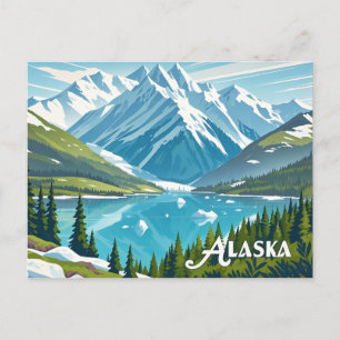 alaska uitzicht briefkaart