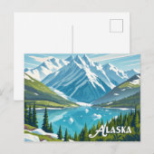 alaska uitzicht briefkaart (Voorkant / Achterkant)