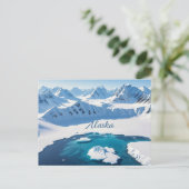 alaska uitzicht briefkaart (Staand voorkant)